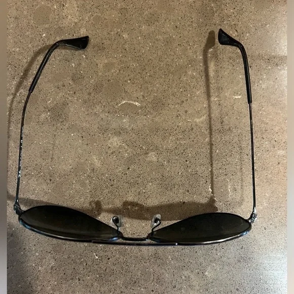 Rayban Large black aviator sunglasses polarized *damage* - Picture 7 of 10